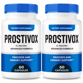 (2 Pack) Prostivox – Premium Daily Prostate Support with a Clean, Natural Blend to Help Maintain Urinary Flow, Bladder Comfort & Undisturbed Nights | Easy-to-Swallow Gentle Pills (120 Capsules)