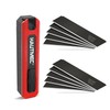 HAUTMEC 10PC 25mm Heavy Duty Utility Knife Blades, SK2H Steel