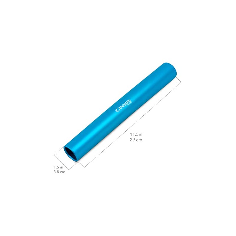 Cannon Sports Black Aluminum Track Relay Baton