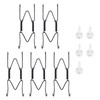 Plate Hangers for Wall for 4-5 inch, 5 Pack, Black