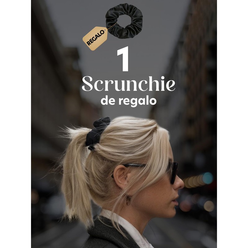 (100 Pcs) Ligas para el Cabello + Scrunchie de Regalo