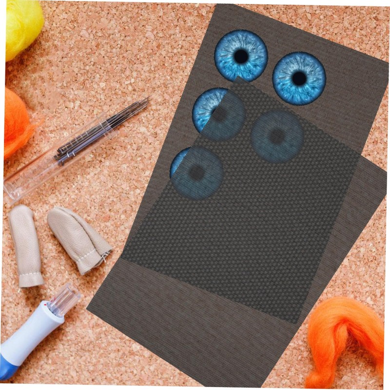 LALAFINA 10 Sheets PVC Eye Mesh for Fursuit Crafting Flexible