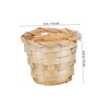 Levemolo Woven Baskets Set 4pcs Small Storage Baskets Desktop Organizer