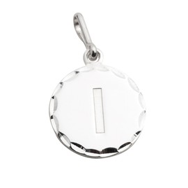 Alex and Ani Initial I Charm, I, Sterling Silver, Silver I, Charm Size 0.51 inch Width by 0.51 inch Height