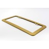 Creathome 2PCs Stainless Steel License Plate Frames with Gold Color