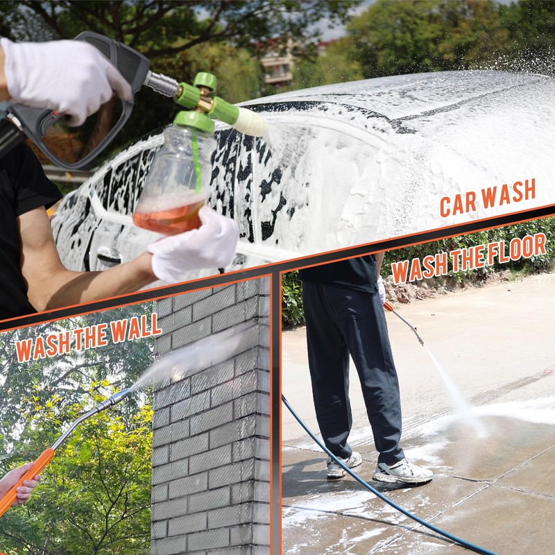 SITIMIMIL® Short Pressure Washer Gun Swivel Pro, Tangle-Free, Power Washer
