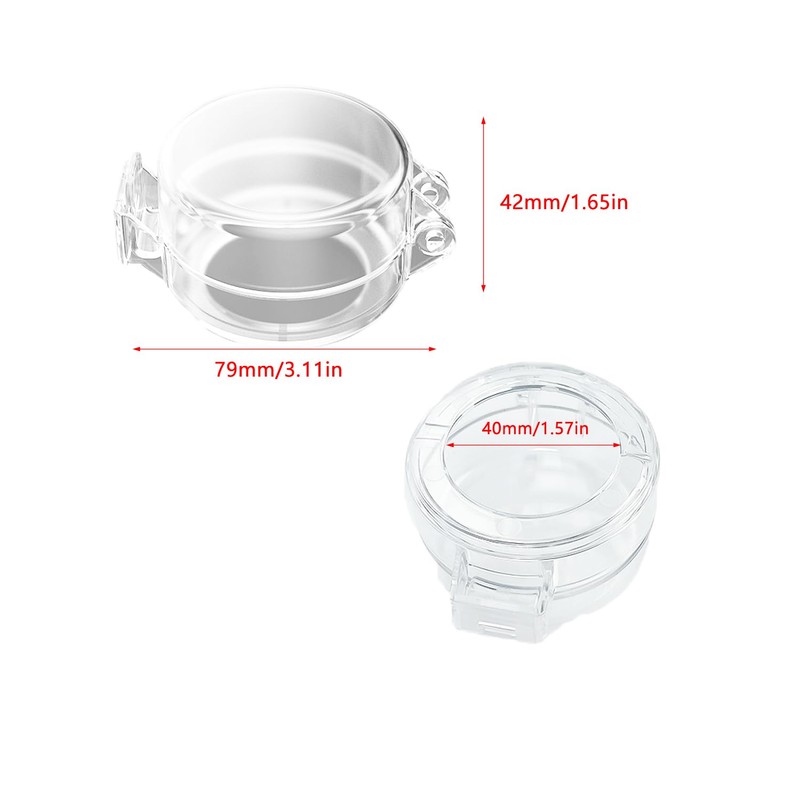 2 Pack Deadbolt Lock Secure Mount Child Safety Clear Transparent