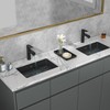 Sarlai Undermount Bathroom Sink - 21 x 15 inch Rectangular