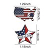 American Flag Brooches for Women Men USA 4th of July
