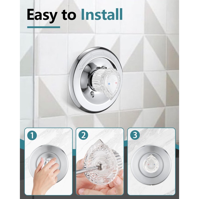 Replacement for Moen Fit Posi-Temp (100710) One-Handle Tub& Shower Knob