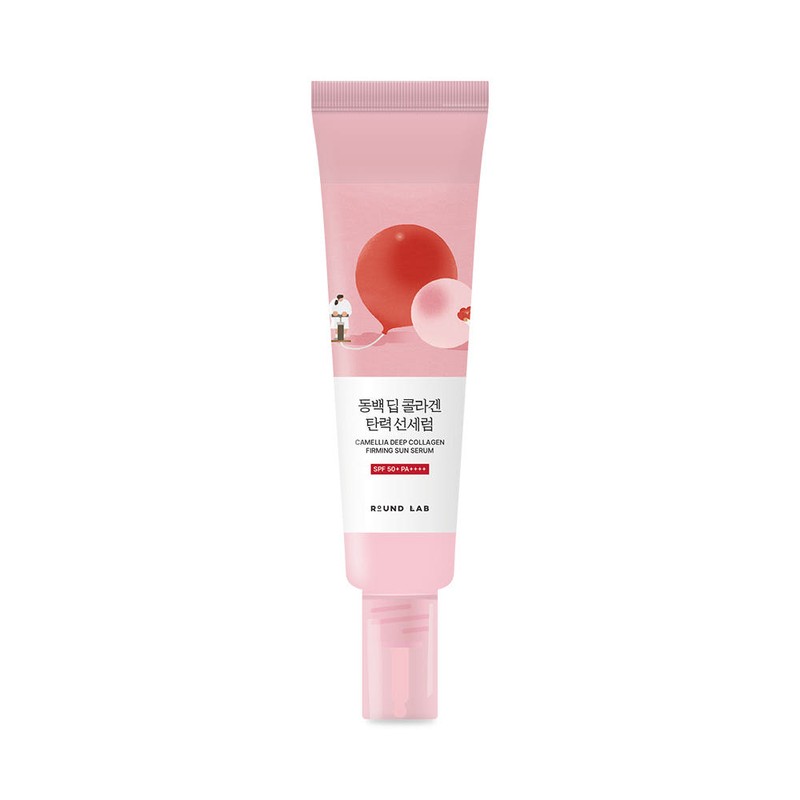 roundlab 라운드랩 동백 딥 콜라겐 탄력 선세럼 50ml (SPF50+ PA++++)