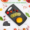 Romon Schneidebrett Kunststoff, 2 Stücke Schneidebretter Rutschfeste Griffe Cutting board,