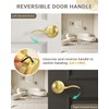 KNOBWELL 6 Pack Door Knob Interior Passage Handle for Hallway