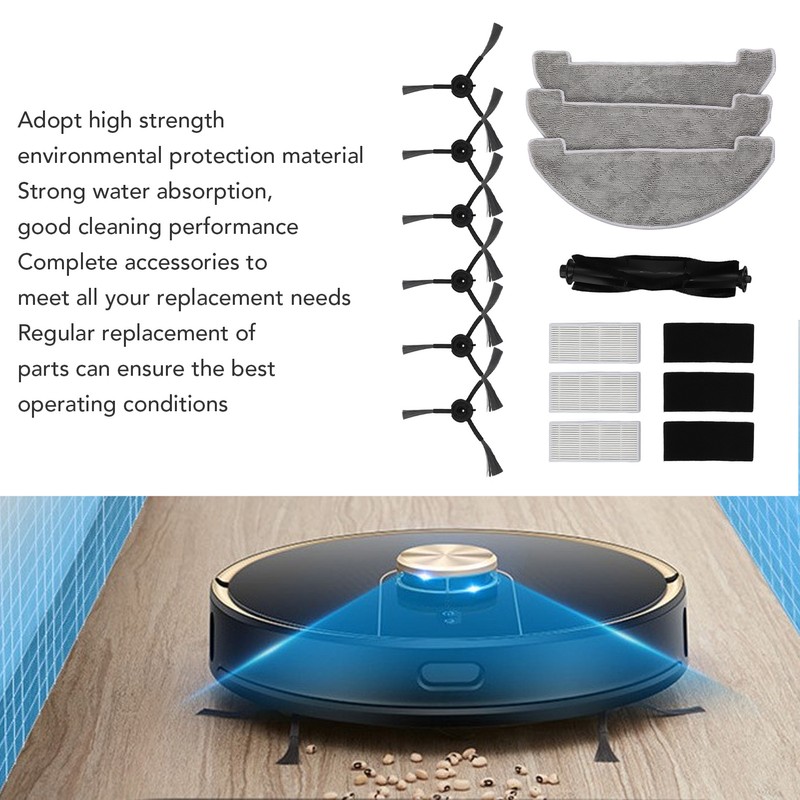 Sweeper Accessories Dust Reduction High Cleaning Efficiency Replacement Parts for