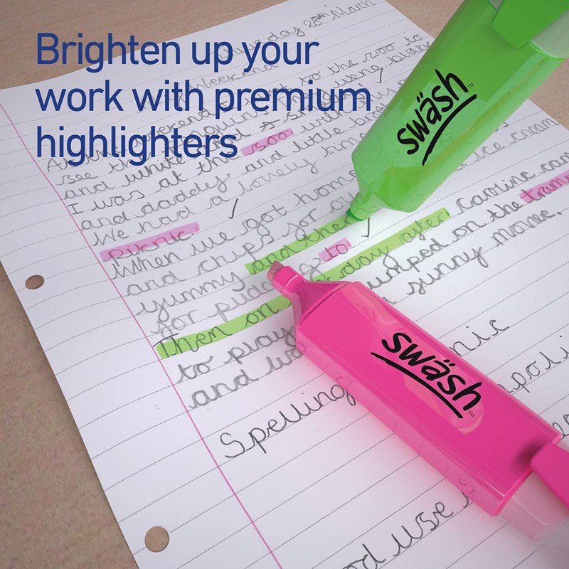 Swash Assorted Premium Highlighters 10-Pieces