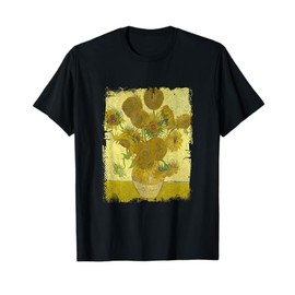 Sunflowers by Vincent Van Gogh Famous Painting T-Shirt