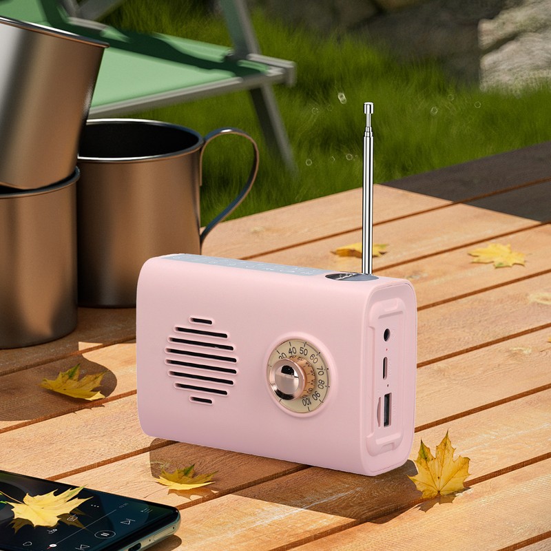 Miniature Bluetooth Speaker Portable Bluetooth Radio Solar Powered Wireless Speakers