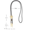 GelConnie Western Leather Ties Bolo Necklace Bone Tie Native American