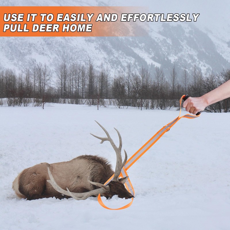 Deer Tow Rope, Reflective Rope Hunting Deer Tow Strap with