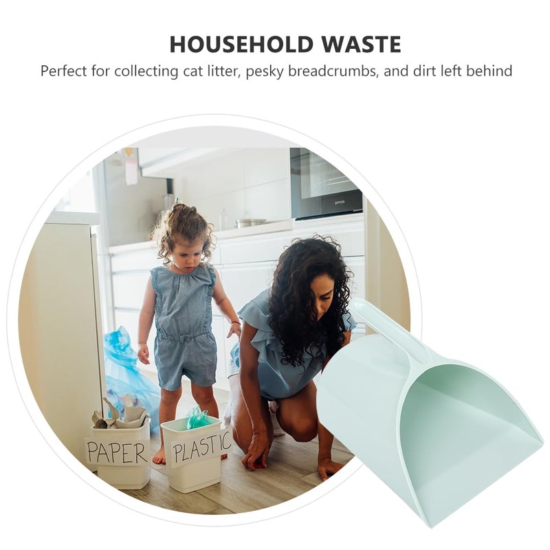 DOITOOL Household Dustpan Plastic Handheld Kitchen Trash Can Hanging Trash