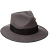 Scala Classico Men's Wool Felt Snap Brim Fedora, Grey, X-Large