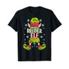 Big Brother Elf Christmas Outfit Christmas Family T-Shirt, black