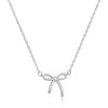Fxiqini Bow Necklace 18K Gold Bow Pendant Choker Necklace Bowknot