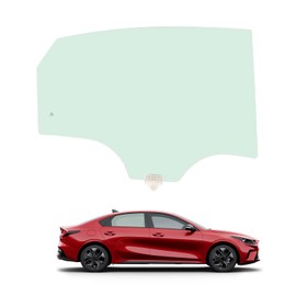 JMTAAT Rear Door Window Compatible with 2019-2024 Kia Forte 4 Door Sedan Side Door Glass Light Green Tempered Glass Right Passenger Side