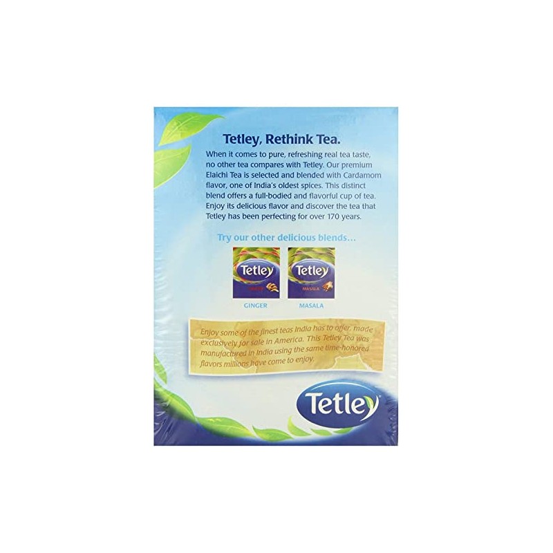 Tetley Tea, Elaichi, 72 Tea Bags