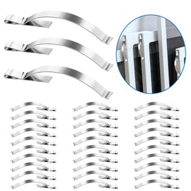 30 PCS Window Screen Tension Spring Clips - Securely Hold Screens in Aluminum Channels - 1/4” Wide 2-1/4” Long - Durable Stainless Steel Stabilizing Screen Windows