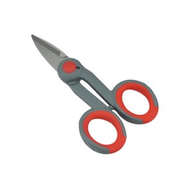 SHIQIZHIJIA Fishing Line Scissors Stainless Steel Heavy Duty Scissors Non-Slip Wave Scissors for Fishing Line Copper Wire Fishing Accessories