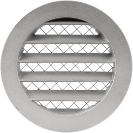 Repa Market Ventilation Grille 160 mm - Aluminium Exhaust Grille - Outdoor Ventilation Grille Round - Ventilation Pipe Cover Extractor Outdoor with Insect Protection - Ventilation Cover for Home or Garage Wall