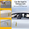 BQRKOTM Pack of 4 Yellow Carbon Fibre Door Edge Protector