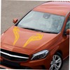 ULTECHNOVO 1 Pair Flame Decals for Car Hood Weatherproof Vinyl