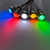 Kiligen 5pcs 12mm 110V-220VAC LED Waterproof Indicator Light Pilot Light