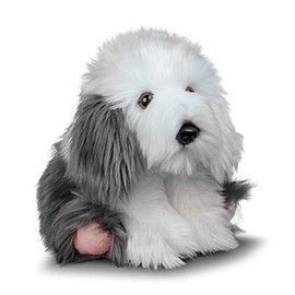 Tobar Animigos World of Nature Sheepdog Soft Plush Toy, 37570, White
