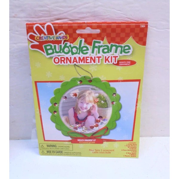 Bubble Wreath Photo Frame Ornament Christmas Craft Kit