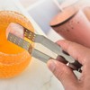 Silver 4Pcs Tea Bag Strainer Clip and Fruit Tongs -