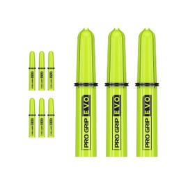 Target Darts 3 x Sets Green Pro Grip Evo Nylon Tops Dart Shafts - 9 In Total