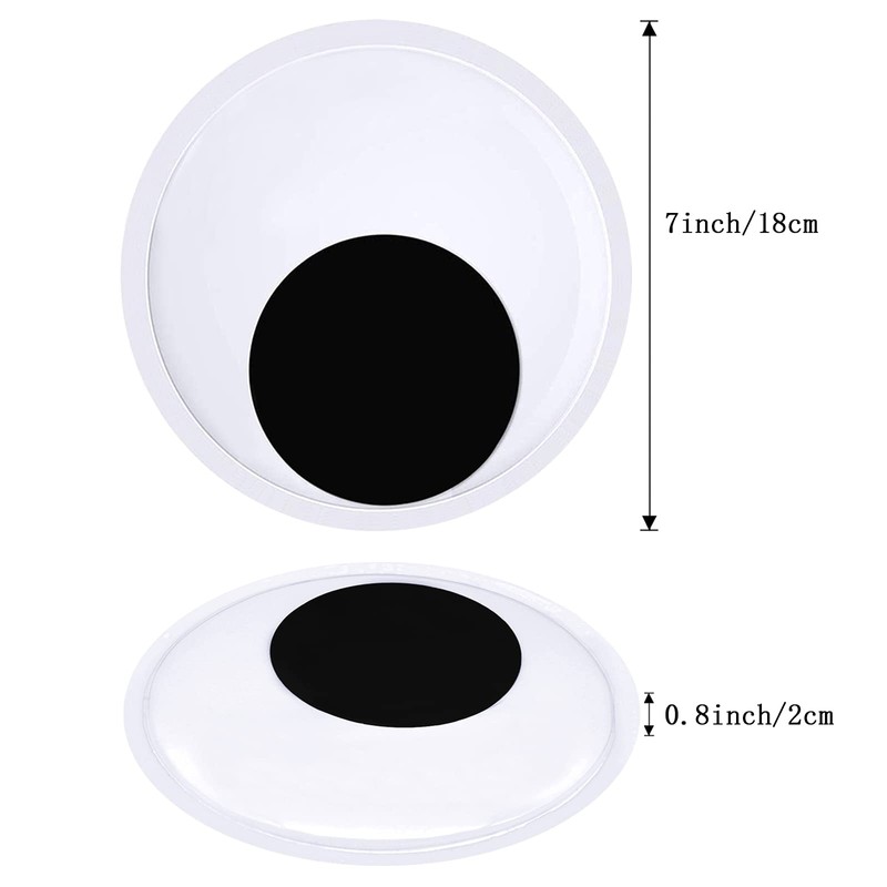 Cinvo 7 Inch Giant Googly Eyes Self Adhesive 18cm Big