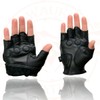 Milwaukee Leather MG7555 Men's Black Leather Gel Padded Fingerless Motorcycle