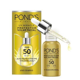 Pond's Protector Solar Facial UV Miracle Bright Serum FPS 50 con Niasorcinol 30gr