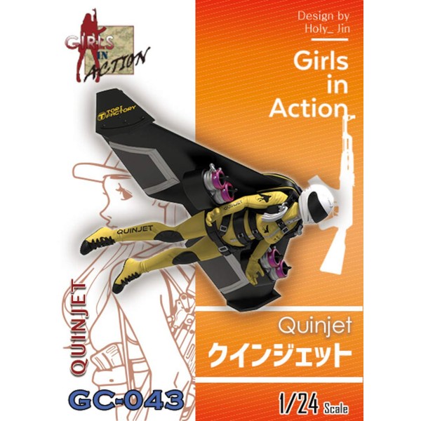 Tri-Factory 1/24 Girls In Action Series Quinjet Resin Kit GC-043