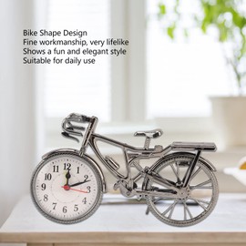 Topyond Vintage Bicycle Clock,Mini Motorcycle Model Alarm Clock, Creative Decorative Table Clock with Arabic Numerals,for Kids Birthday and Home Decor