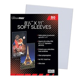 Ultra Pro 8 1/2" x 11" Soft Sleeves (50)