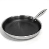 Lexi Home Tri-ply 12" Stainless Steel Scratch Resistant Nonstick Frying