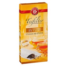 Teekanne Tea Filter (up to 1 Litre), Pack of 80, 1 Pack (1 x 80 Pieces)