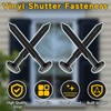 14 Pack Vinyl Shutter Fasteners for Windows Outside, Plastic Shutter