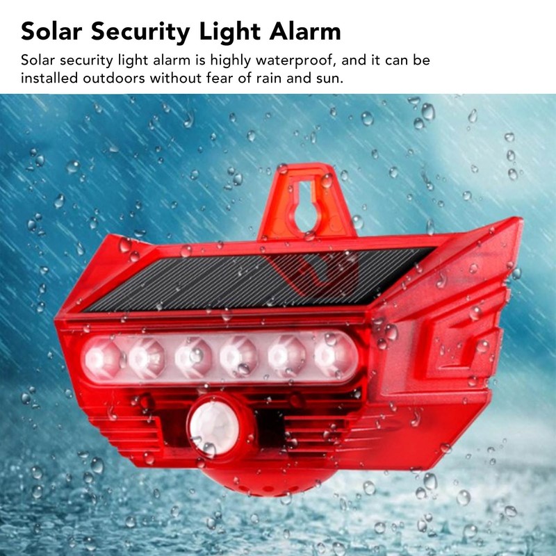Solar Alarm Lamp Motion Sensor Security Solar Sound Alarm Siren