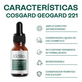 Hebbe Cosgard 221 Conservador Natural Hipoalergénico 10ml Piel Sensible